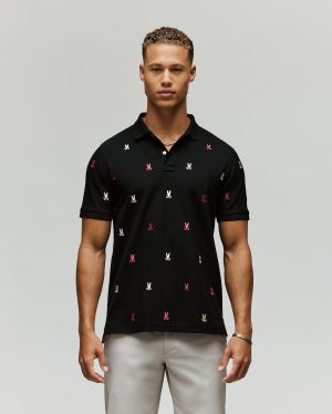 MENS HOLLAND ALL OVER BUNNY PIQUE POLO - B6K618F200