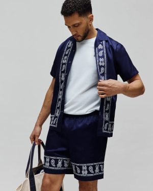 MENS LUKE TENCEL BORDER SHIRT - MT0300084